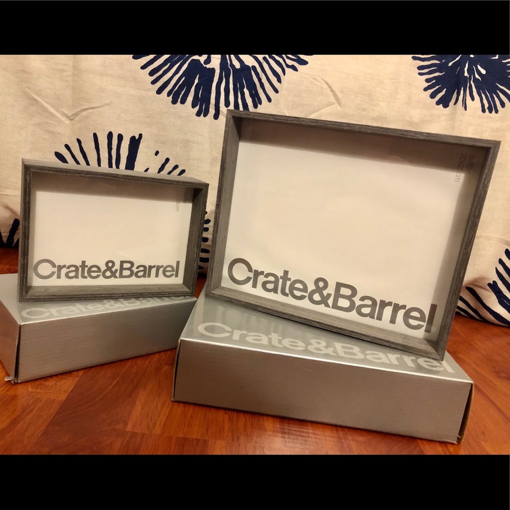 NWT Crate and Barrel Picture Frames